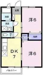 ニューエルディム小西Ａの物件間取画像